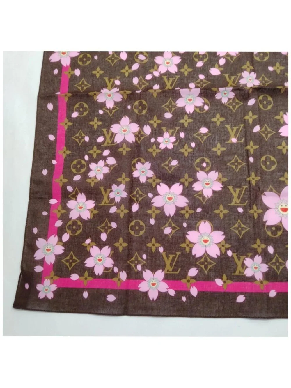 Authentic Louis Vuitton Murakami Cherry Blossom Scarf